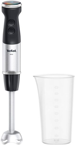 Блендер Tefal заглибний Quickchef+, 1000Вт, 4в1, чаша-800мл, чопер-500мл, кухонний комбайн 5в1, турборежим, сіро-чорний (HB67G830) 369352 фото