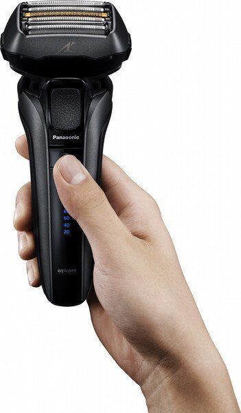 Бритва електр. Panasonic сіткова, 14000 об/хв, бритв.головок-5, Li-Ion, сух.+волог., тример, чорний (ES-LV6U-K820) 369084 фото