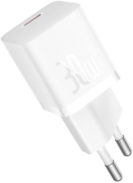 Зарядний Пристрій Baseus GaN5 Fast Charger 1C 30W CCGN070502 White 272536 фото