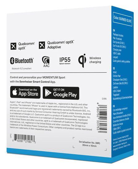 Навушники SENNHEISER MOMENTUM Sport True Wireless Olive 307231 фото