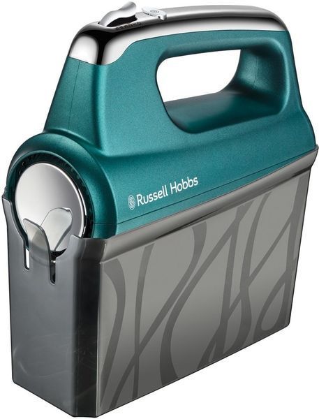 Міксер Russell Hobbs ручний Turquoise, 350Вт, насадки-4, турборежим, бірюзовий (25891-56) 364049 фото