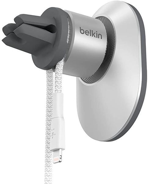 Автомобільний тримач Belkin Car Holder Air Ven Mount PRO MagSafe Silver (WIC003BTGR) 220997 фото