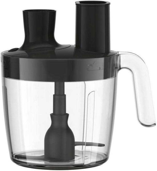 Блендер Tefal заглибний Quickchef+, 1000Вт, 4в1, чаша-800мл, чопер-500мл, кухонний комбайн 5в1, турборежим, сіро-чорний (HB67G830) 369352 фото