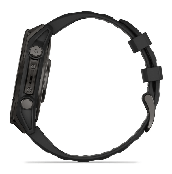 Смарт-годинник Garmin Fenix 8 47mm AMOLED Sapphire Carbon Gray DLC Titanium w. Black/Pebble Gray S. Band (010-02904-20,010-02904-21) 323571 фото