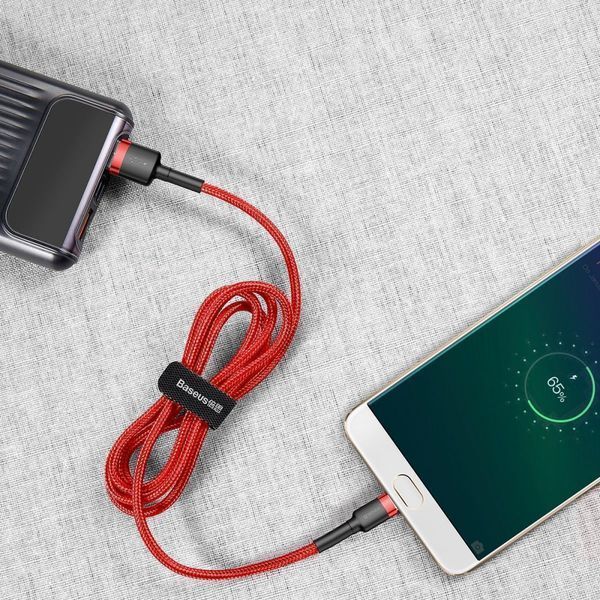 Кабель Baseus Cafule USB кабель USB For Micro 2A 3М (CAMKLF-HG1) Black/Grey 252373 фото