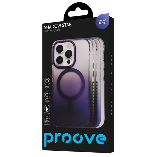 Чохол Proove Shadow Star Case with Magnetic Ring iPhone 14 Pro blue (PCSSIP14P012) 338515 фото