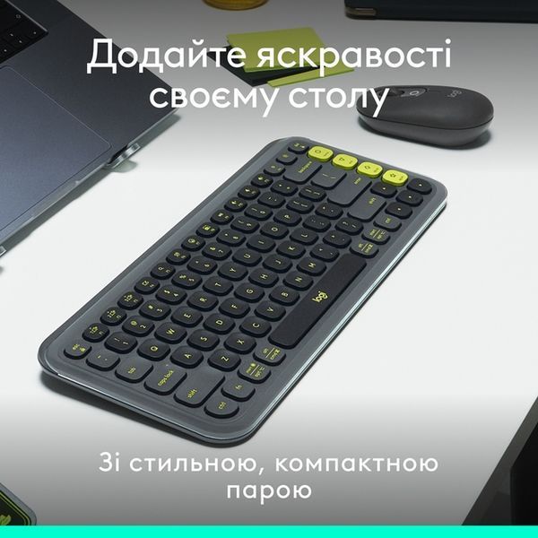 IT/наб LOGITECH POP ICON COMBO - GRAPHITE - UKR (L920-013156) 337866 фото