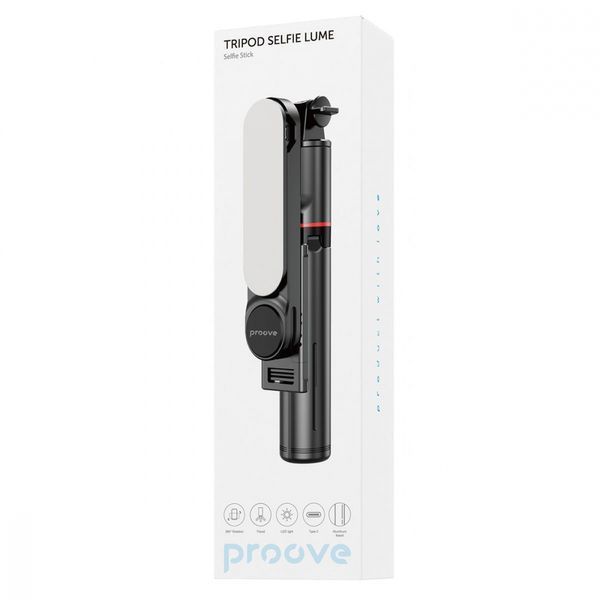 Трипод Proove Selfie Lume (1110 mm) (MPSL00010001) Black 307805 фото