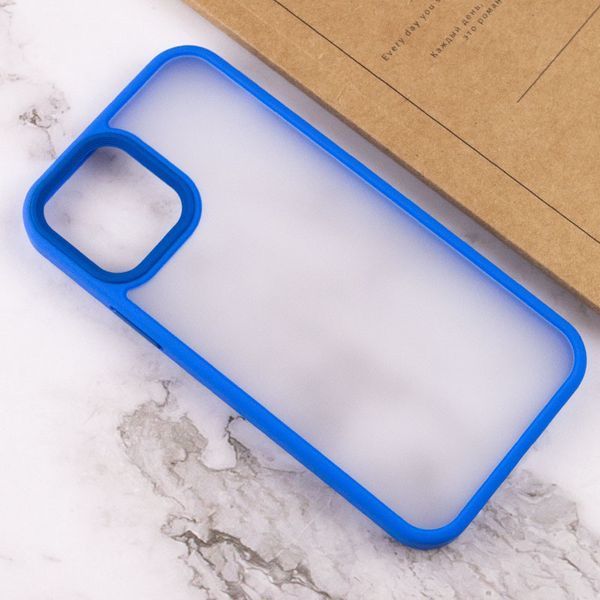 TPU+PC чохол Metal Buttons для Apple iPhone 13 (6.1") Блакитний 217615 фото
