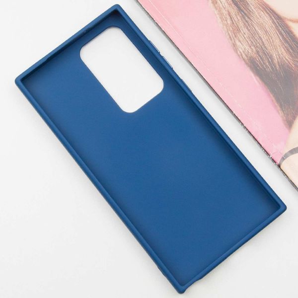 TPU чохол Bonbon Metal Style для Samsung Galaxy S24 Ultra Синій / Denim Blue 284978 фото