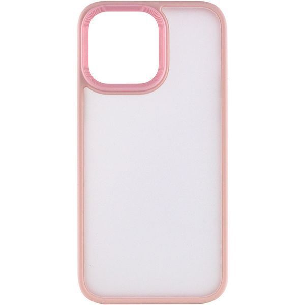 TPU+PC чохол Metal Buttons для Apple iPhone 14 Pro (6.1") Рожевий 256740 фото