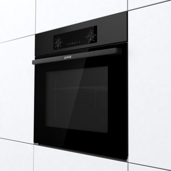Духова шафа Gorenje електрична, 61л, A+, дисплей, конвекція, чорний (BO6635E01B) 384518 фото