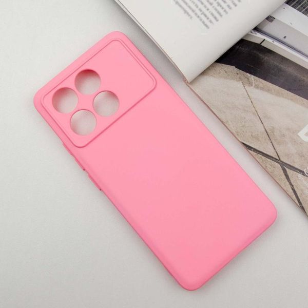Чохол TPU GETMAN Liquid Silk Full Camera для Xiaomi Poco X6 Pro Рожевий / Pink 397130 фото