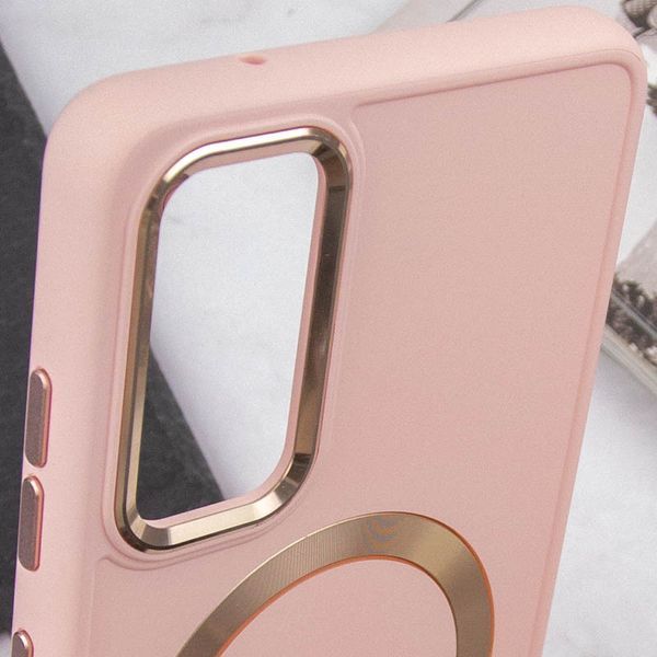 TPU чохол Bonbon Metal Style with MagSafe для Samsung Galaxy A25 5G Рожевий / Light Pink 316874 фото