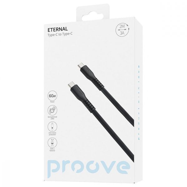 Кабель Proove Eternal Type-C To Type-C 60W (2m) (CCET60002222) White 316267 фото