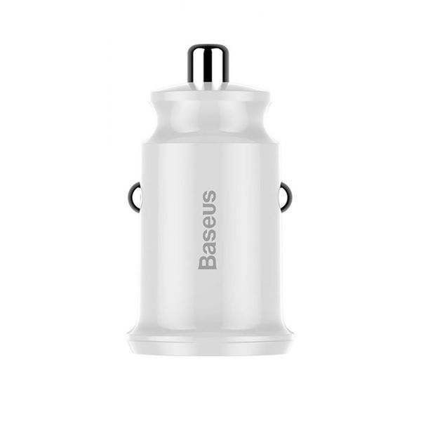 АЗП Baseus Grain Metal 3.1A/2USB (CCALL-ML02) White 268319 фото