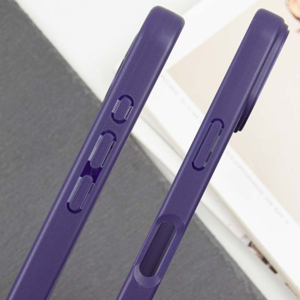 TPU чохол Transparent + Colour 1,5mm для Apple iPhone 16 (6.1") Purple 346579 фото