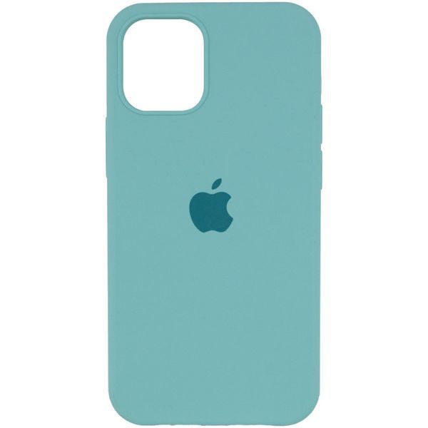 Чохол Silicone Case Full Protective (AA) для Apple iPhone 15 Pro Max (6.7") Бірюзовий / Marine Green 276414 фото