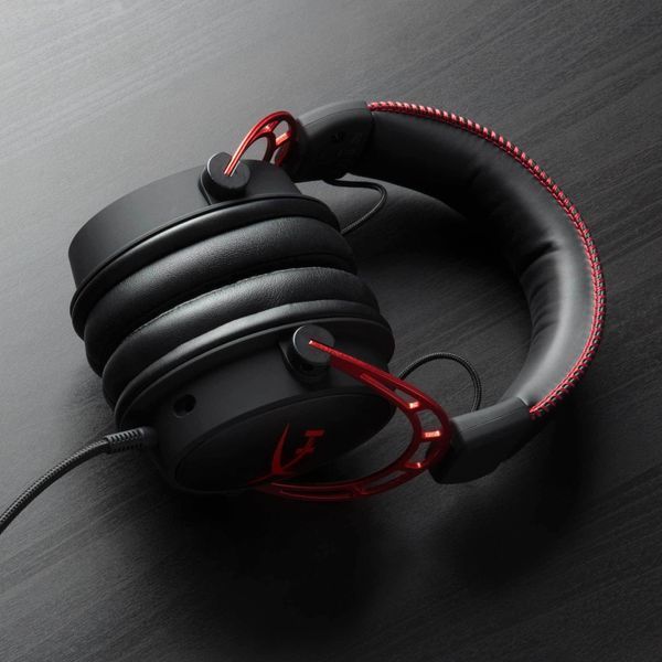 Гарнітура ігрова HyperX Cloud Alpha, mini-jack/dual 3.5мм, 1.2м/2м чорно-червоний (4P5L1AM) 366930 фото