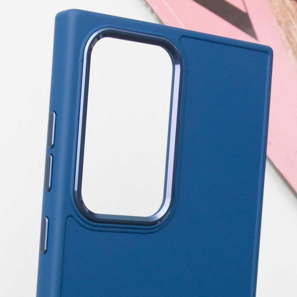 TPU чохол Bonbon Metal Style для Samsung Galaxy S24 Ultra Синій / Denim Blue 284978 фото