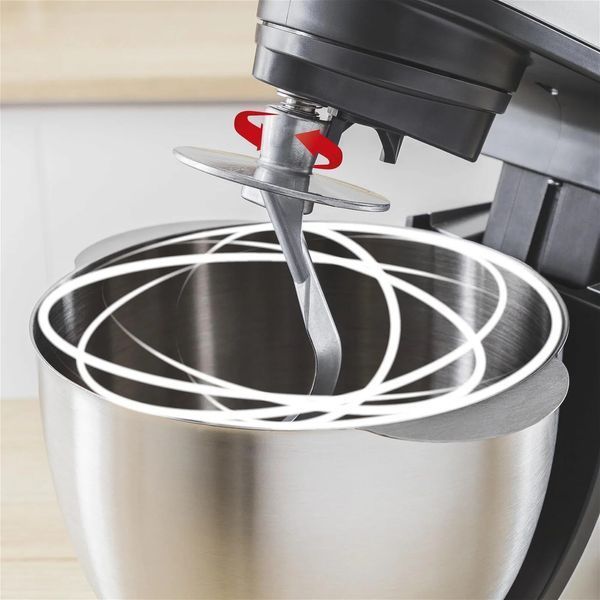 Кухонна машина Tefal Bake Essential 800Вт, чаша-метал, корпус-метал/пластик, насадок-4, чорний (QB161H38) 371977 фото