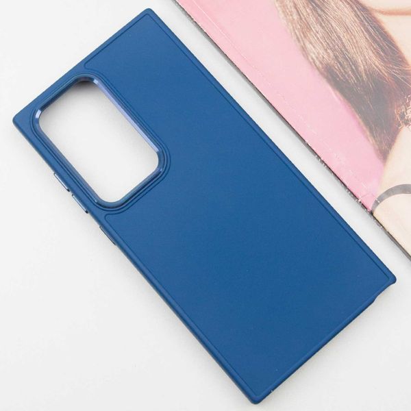 TPU чохол Bonbon Metal Style для Samsung Galaxy S24 Ultra Синій / Denim Blue 284978 фото