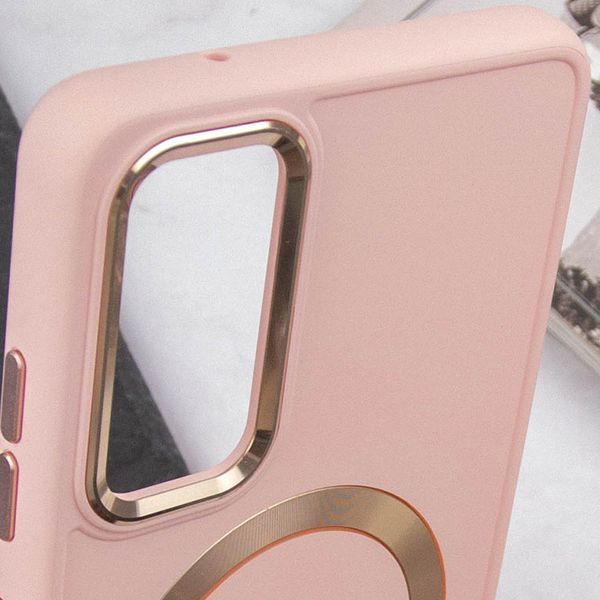 TPU чохол Bonbon Metal Style with MagSafe для Samsung Galaxy A25 5G Рожевий / Light Pink 316874 фото