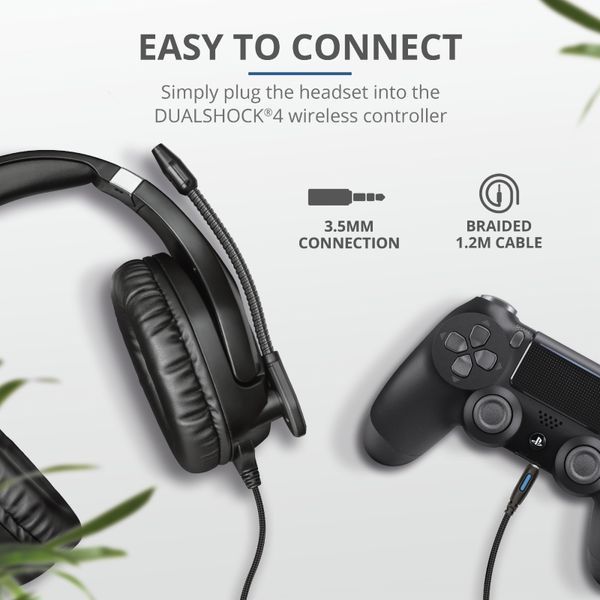 Гарнітура ігрова Trust GXT 488 Forze-G for PS4, 3.5мм, чорний 363957 фото