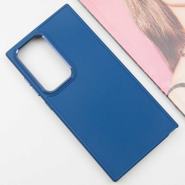 TPU чохол Bonbon Metal Style для Samsung Galaxy S24 Ultra Синій / Denim Blue 284978 фото