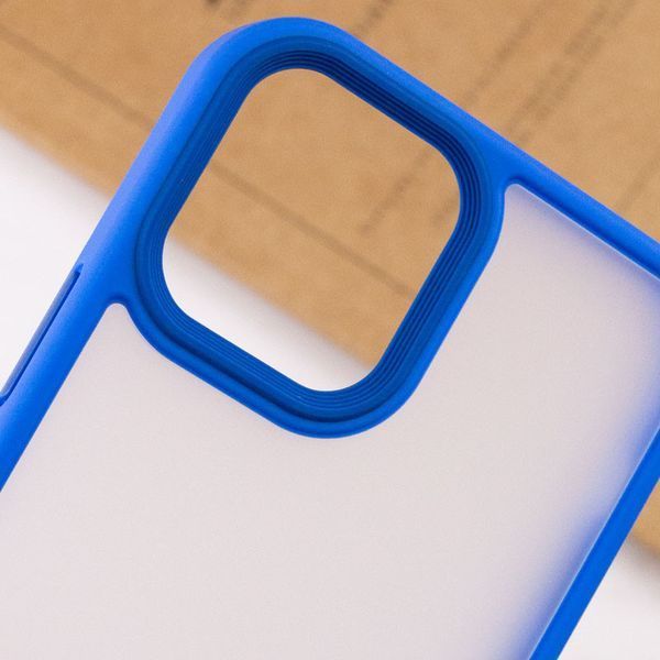 TPU+PC чохол Metal Buttons для Apple iPhone 13 (6.1") Блакитний 217615 фото