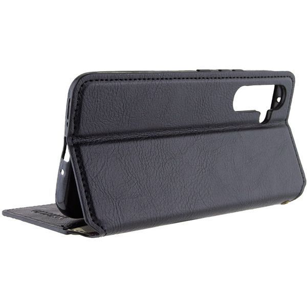 Шкіряний чохол книжка GETMAN Cubic (PU) для Samsung Galaxy A34 5G Чорний 269046 фото