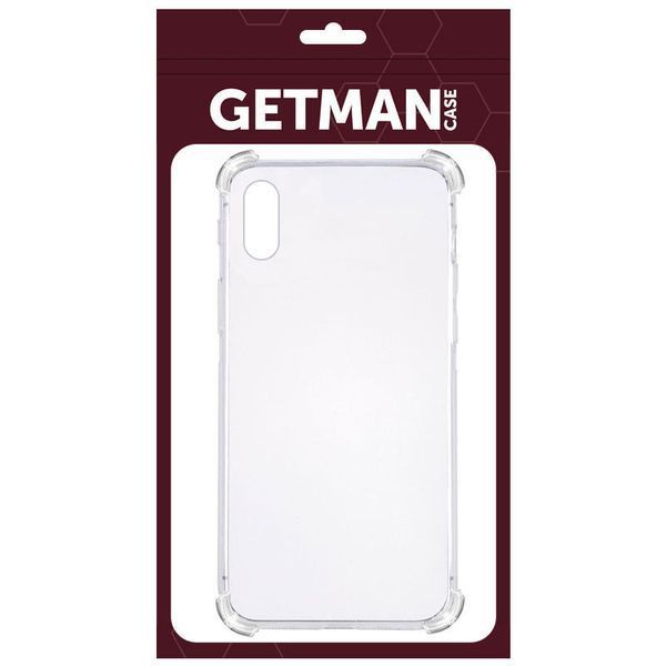 TPU чохол GETMAN Ease logo посилені кути для Apple iPhone XR (6.1") Безбарвний (прозорий) 212176 фото