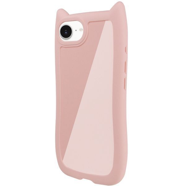 Чохол TPU GETMAN Cat with straps для Apple iPhone 16e (6.1") Pink 359094 фото