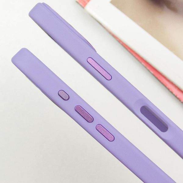 TPU чохол Bonbon Metal Style with MagSafe для Apple iPhone 16 (6.1") Бузковий / Dasheen 322899 фото