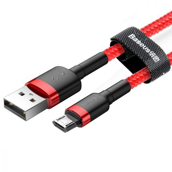 Кабель Baseus Cafule USB кабель USB For Micro 2A 3М (CAMKLF-HG1) Black/Grey 252373 фото