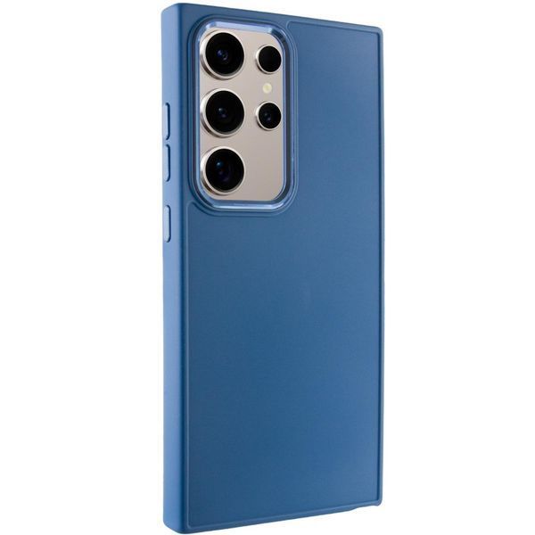 TPU чохол Bonbon Metal Style для Samsung Galaxy S24 Ultra Синій / Denim Blue 284978 фото