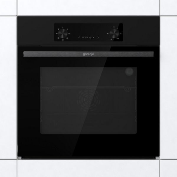 Духова шафа Gorenje електрична, 61л, A+, дисплей, конвекція, чорний (BO6635E01B) 384518 фото