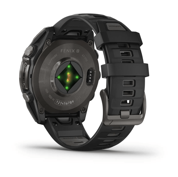 Смарт-годинник Garmin Fenix 8 47mm AMOLED Sapphire Carbon Gray DLC Titanium w. Black/Pebble Gray S. Band (010-02904-20,010-02904-21) 323571 фото