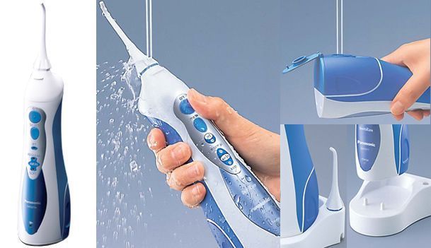Іригатор Panasonic портативний, чаша 130 мл, Ni-Mh акум. в компл., біло-синій (EW1211A321) 363178 фото
