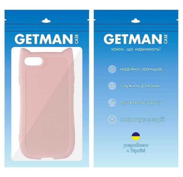 Чохол TPU GETMAN Cat with straps для Apple iPhone 16e (6.1") Pink 359094 фото