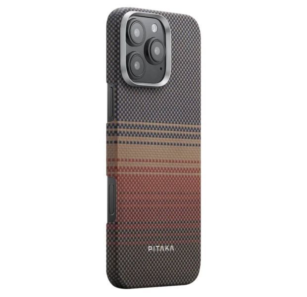 Чохол-накладка iPhone 16 Pro Max Pitaka Tactile Woven Case (KI1601SUM) Sunset 327814 фото