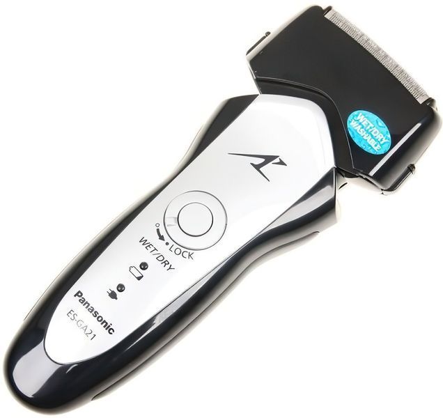 Бритва електр. Panasonic сіткова, 13000 об/хв, бритв.головок-3, Li-Ion, сух.+волог., кейс, срібно-чорний (ES-GA21-S820) 370694 фото