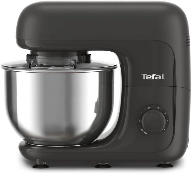 Кухонна машина Tefal Bake Essential 800Вт, чаша-метал, корпус-метал/пластик, насадок-4, чорний (QB161H38) 371977 фото