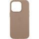 Чохол-накладка Apple iPhone 16 Pro Apple Leather Case with Animation & MagSafe Taupe 380379 фото 1