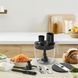 Блендер Tefal заглибний Quickchef+, 1000Вт, 4в1, чаша-800мл, чопер-500мл, кухонний комбайн 5в1, турборежим, сіро-чорний (HB67G830) 369352 фото 10