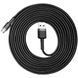 Кабель Baseus Cafule USB кабель USB For Micro 2A 3М (CAMKLF-HG1) Black/Grey 252373 фото 10