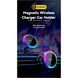 Автомобільний тримач ESSAGER Neon magnetic wireless charger car bracket beak hook + paste (EZJCX-NH01-Z) 317277 фото 4