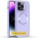 TPU чохол Bonbon Metal Style with MagSafe для Apple iPhone 16 (6.1") Бузковий / Dasheen 322899 фото 1