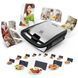 Мультимейкер Tefal Snack collection 700Вт, тефлон, 3 пластини, корпус-нержав.сталь/пластик, чорний (SW854D16) 371300 фото 3