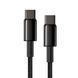 Кабель Baseus Tungsten Gold Type-C to Type-C 100W (CATWJ-A01) Black 2m 245856 фото 2